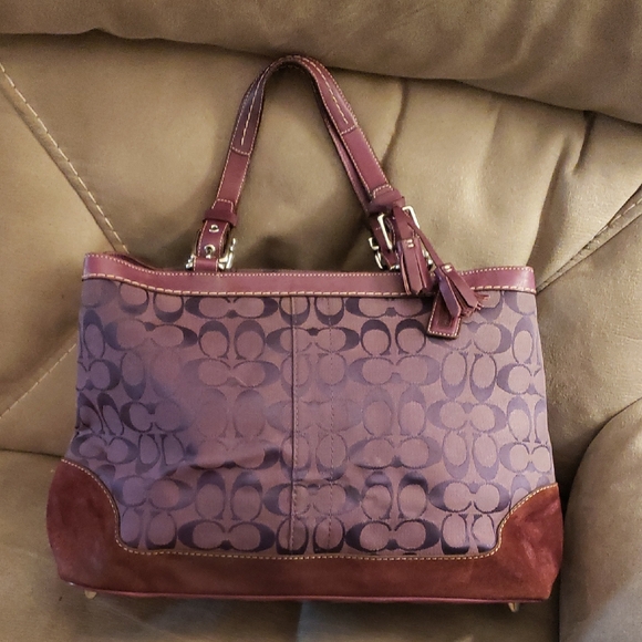 Coach Women's Tote in Rich Purple With Hang Tag - Picture 1 of 8
